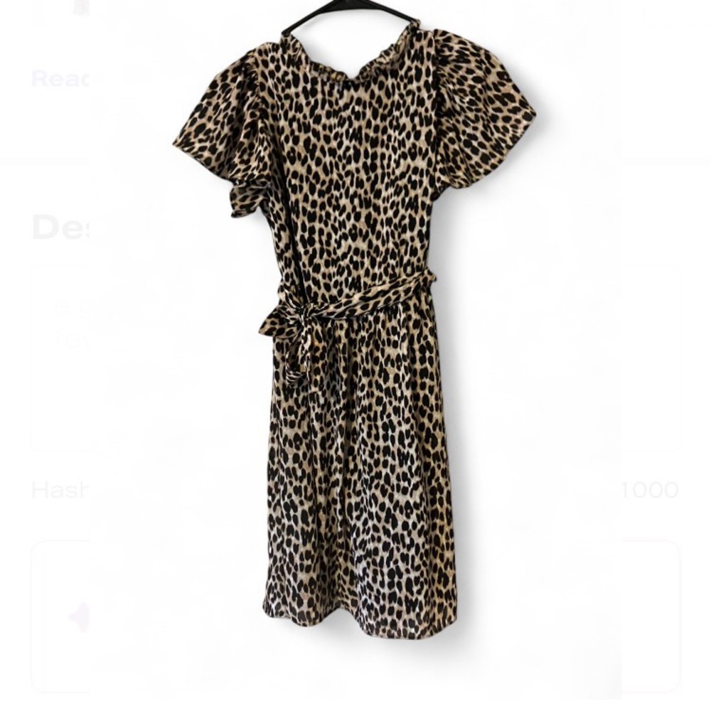 LOFT Animal‎ Print Midi Dress